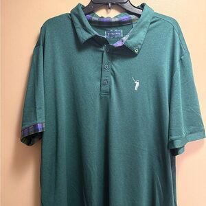William Murray Performance Golf Polo XL Green‎ Stretch Shirt